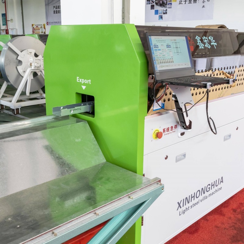 Light Gauge Forming Prefab Villa Keel Roll Form Galvanized Square Steel Frame Machine