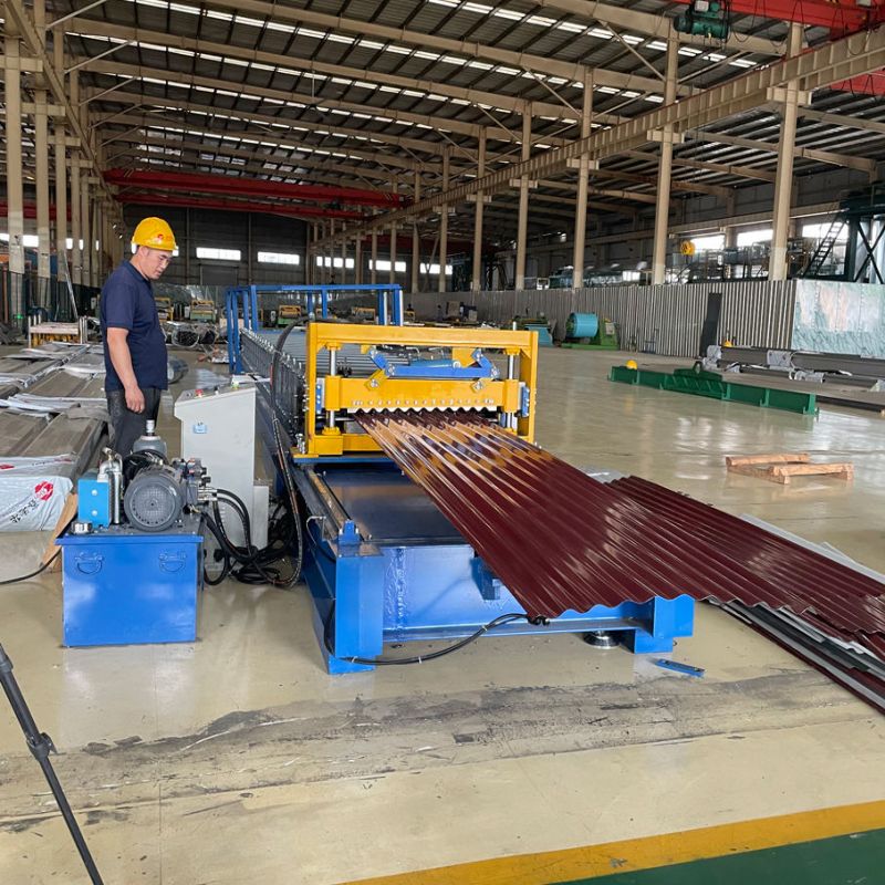 Roll Forming Corrugated Iron Profiles Sheet Metal Processing Machines