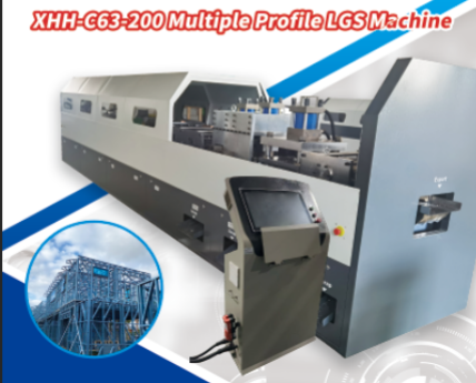 Automatic LGSF Light Gauge Steel Channel Profile Frame Prefabricated Villa Roll Forming Machine Seamlock Profile