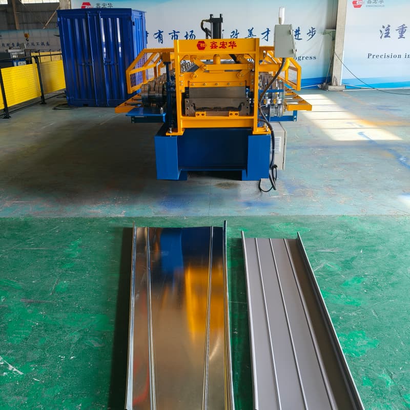 Standing Seam Forming Purlin Machine Maquina-formadora-de-teja-standing-seam Roll Forming Production Line Machine