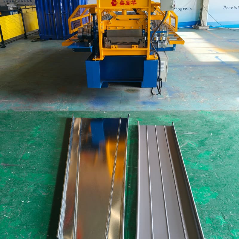 Máquina Roladora De Teja Standing Purlin Seam Roll Forming Production Machine