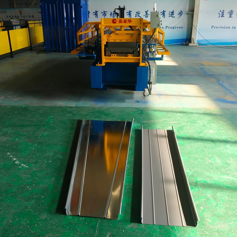 Máquina Roladora De Teja Standing Purlin Seam Roll Forming Production Machine