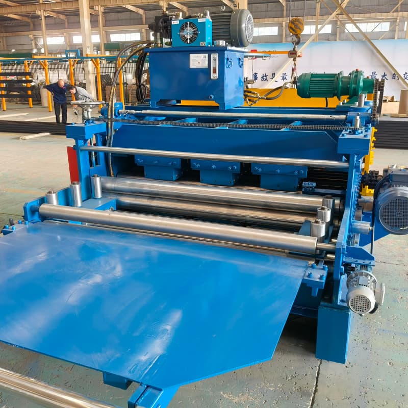 Metal Coil Purlin Flatten Slitting Shearing Integrated Line Machine