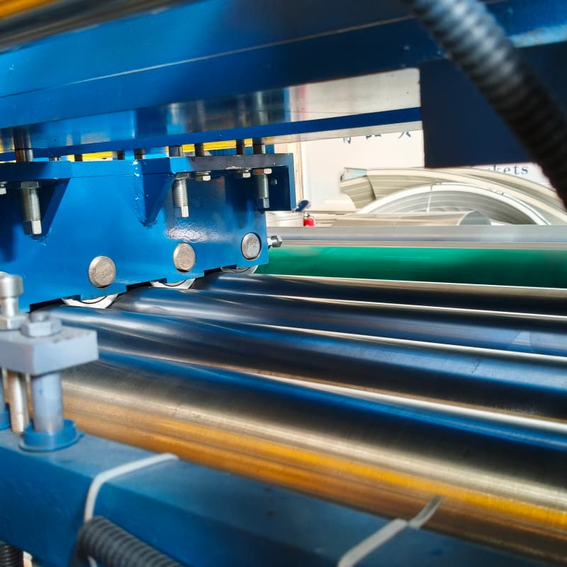 USA ASTM Standard High Purlin Precision Metal Sheet Leveling Slitting Cutting Machine