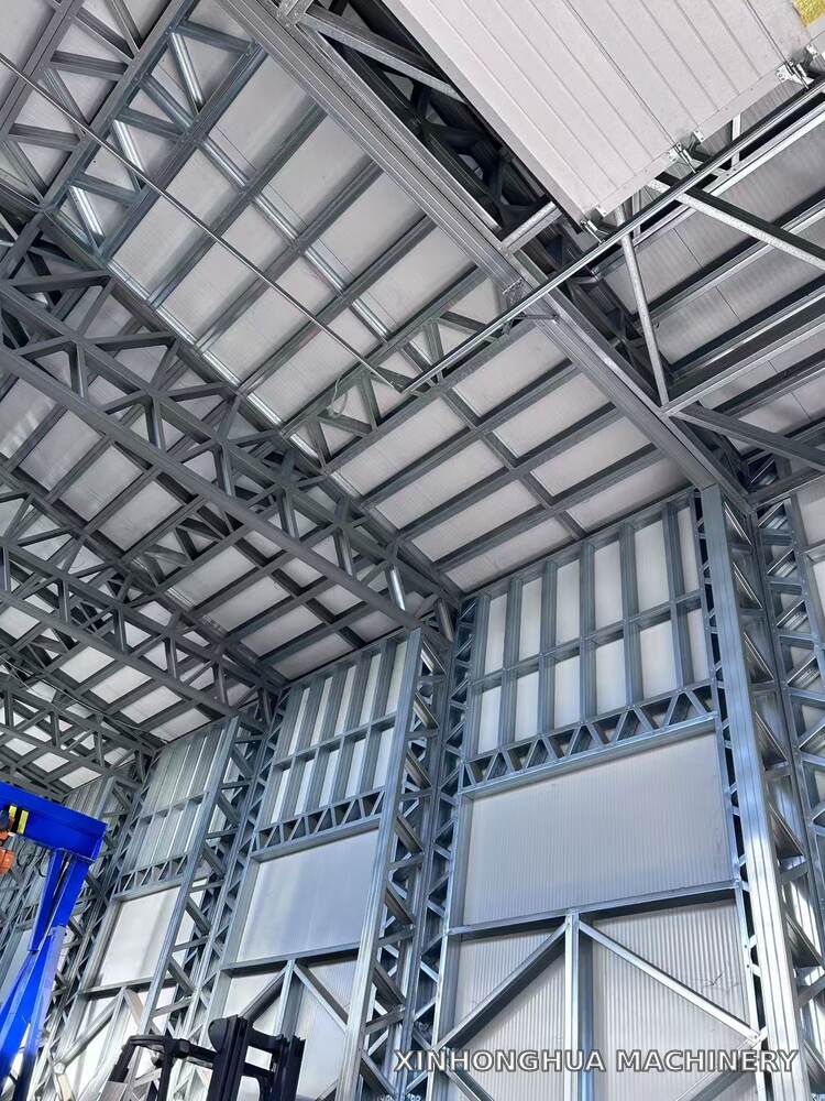 Light Gauge Steel Roof and Wall Framing Details Light gauge steel roof and wall framing details in a Bulgarian customer project