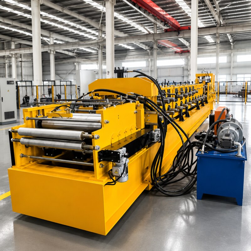 C purlin roll forming equipment factory view